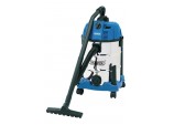 Wet and Dry Vacuum Cleaner with Stainless Steel Tank, 30L, 1600W