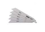 Bi-metal Reciprocating Saw Blades for Metal, 150mm, 10tpi (Pack of 5)