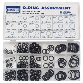 O-Ring Assortment (225 Piece)