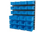 24 Bin Wall Storage Unit, Small/Medium Bins
