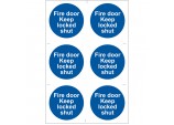 Fire Door Keep Locked’ Mandatory Sign (Pack of 6)