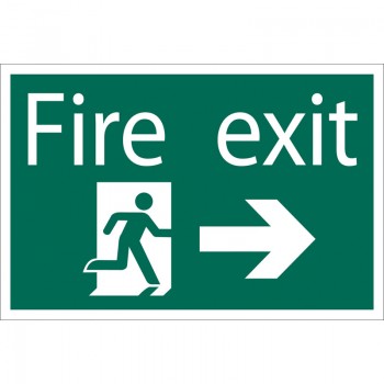 Fire Exit Arrow Right’ Safety Sign