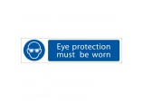 Eye Protection’ Mandatory Sign, 200 x 50mm